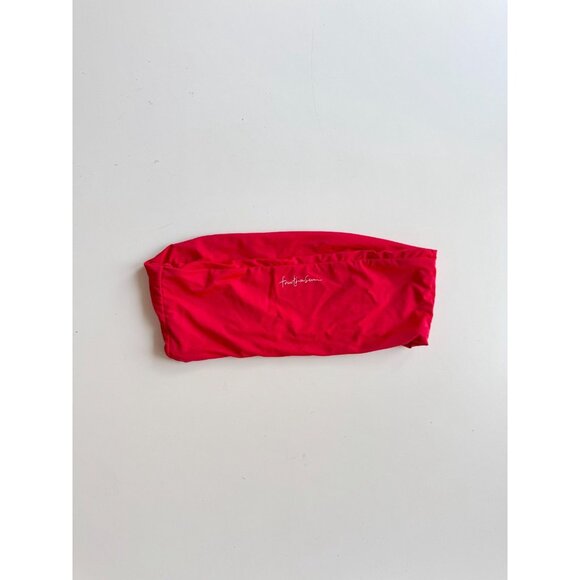 437 FOUR THREE SEVEN Aubrey Red Bandeau Bikini Top, Size M - Picture 3 of 13